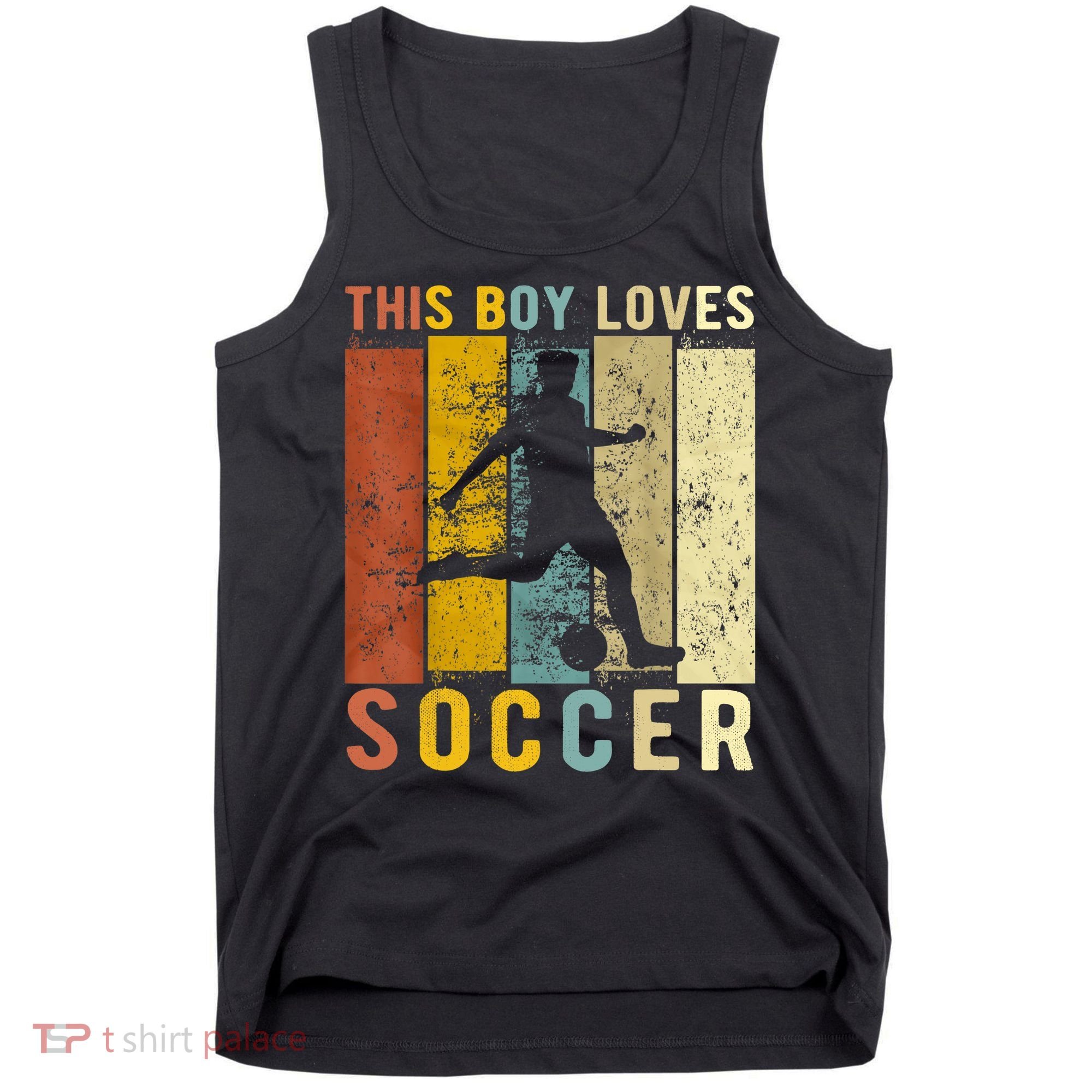 This Boy Loves Soccer Boy Soccer Tank Top