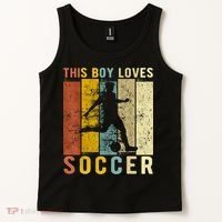 This Boy Loves Soccer Boy Soccer Tank Top thumb 2