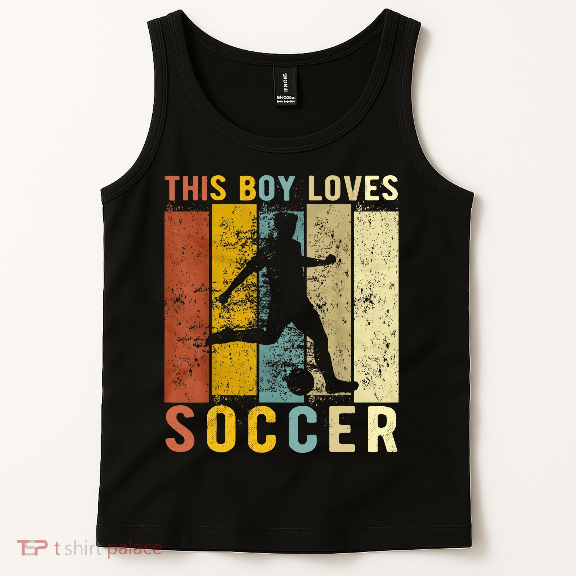 This Boy Loves Soccer Boy Soccer Tank Top