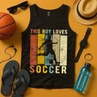 This Boy Loves Soccer Boy Soccer Tank Top thumb 4