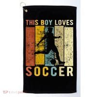 This Boy Loves Soccer Boy Soccer Golf Towel thumb 0