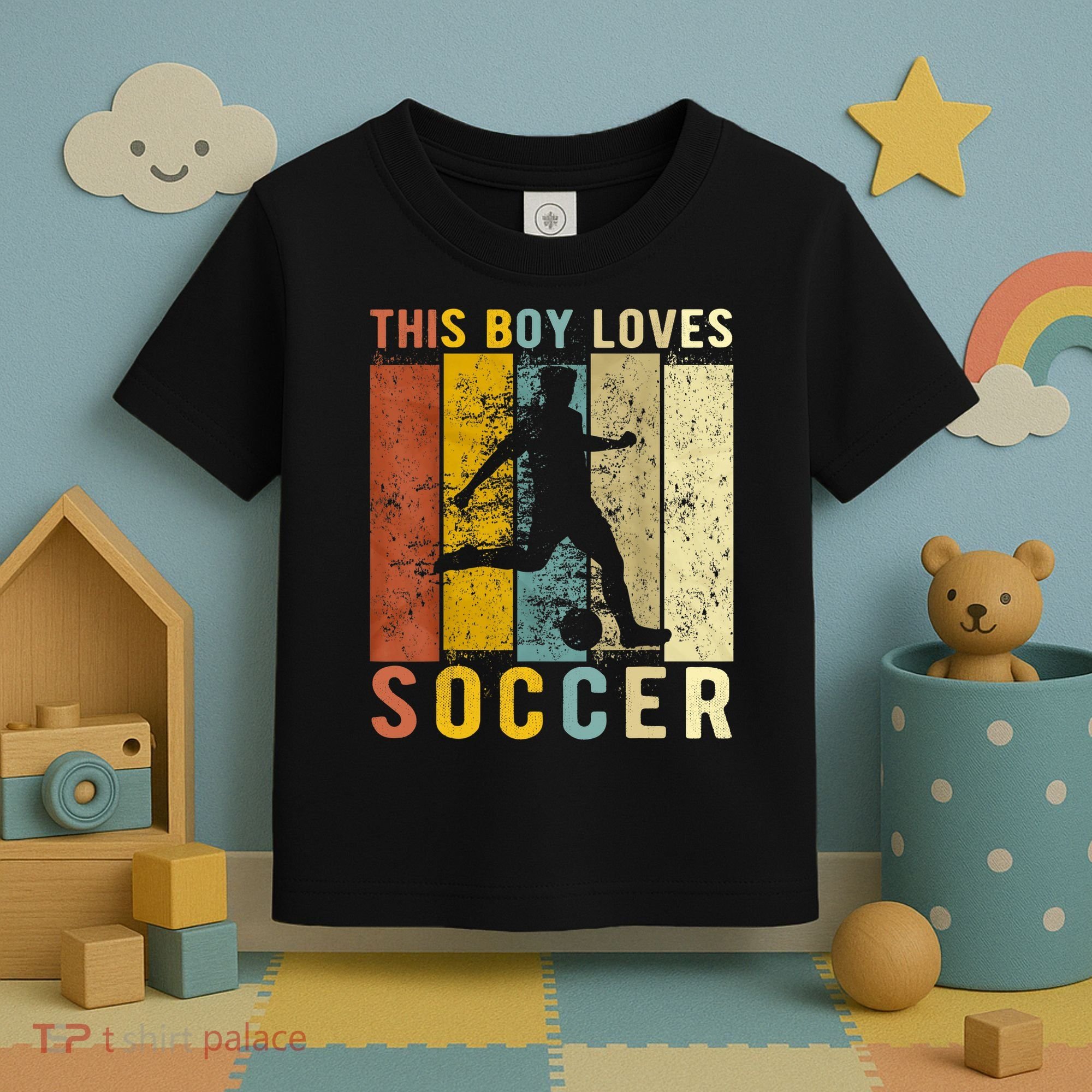 This Boy Loves Soccer Boy Soccer Toddler T-Shirt