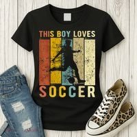This Boy Loves Soccer Boy Soccer Women's T-Shirt thumb 3