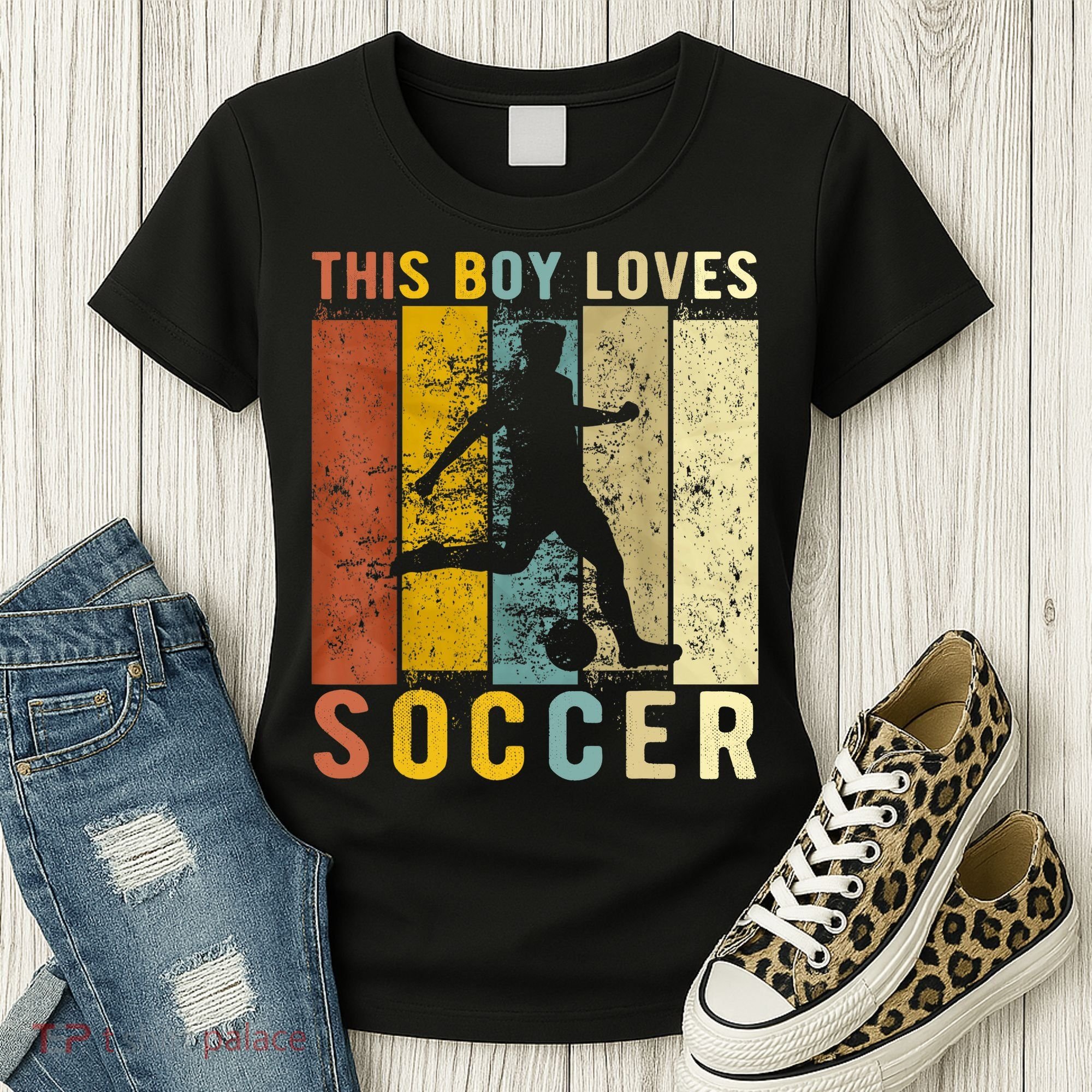 This Boy Loves Soccer Boy Soccer Women's T-Shirt