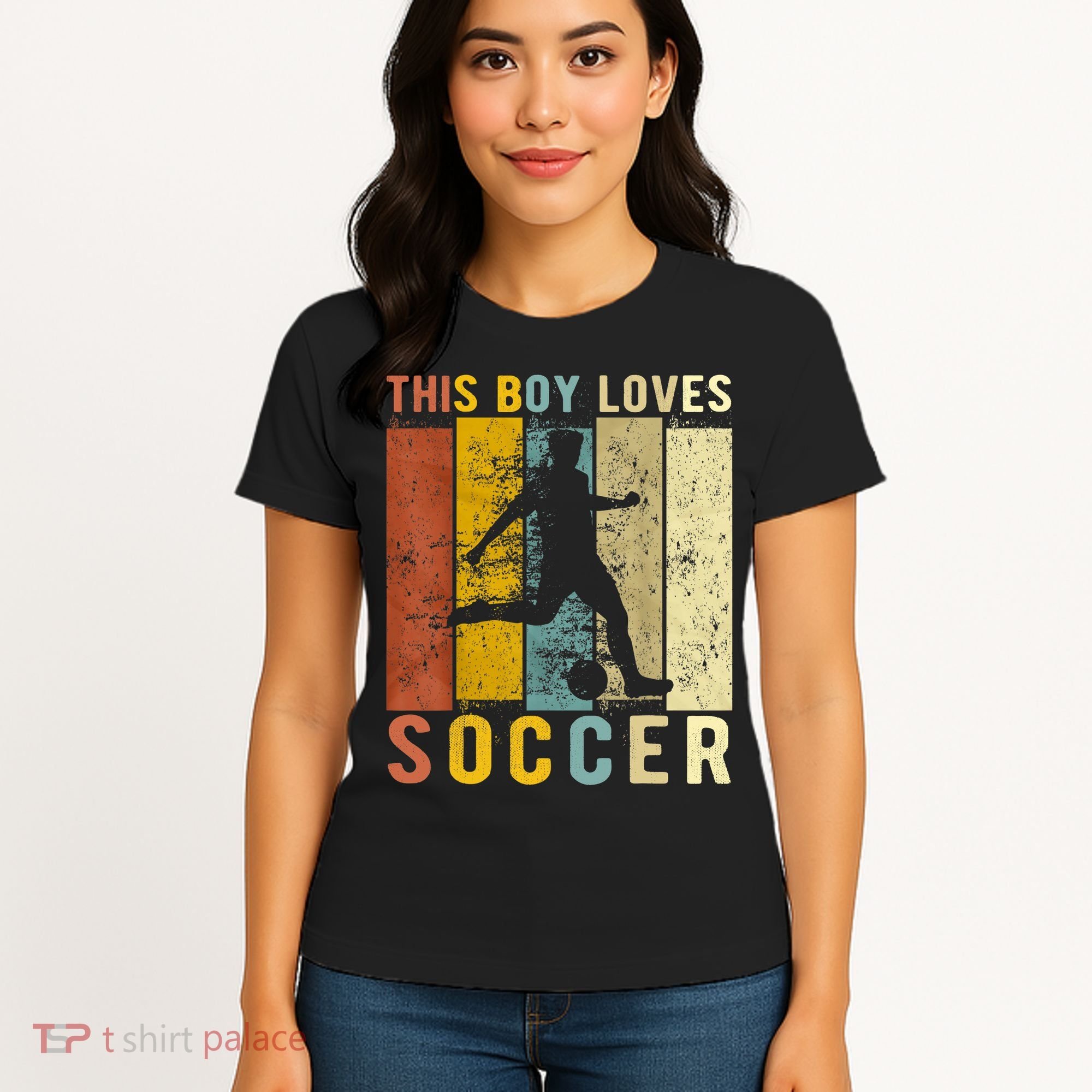 This Boy Loves Soccer Boy Soccer Women's T-Shirt