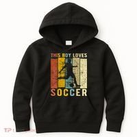 This Boy Loves Soccer Boy Soccer Kids Hoodie thumb 0