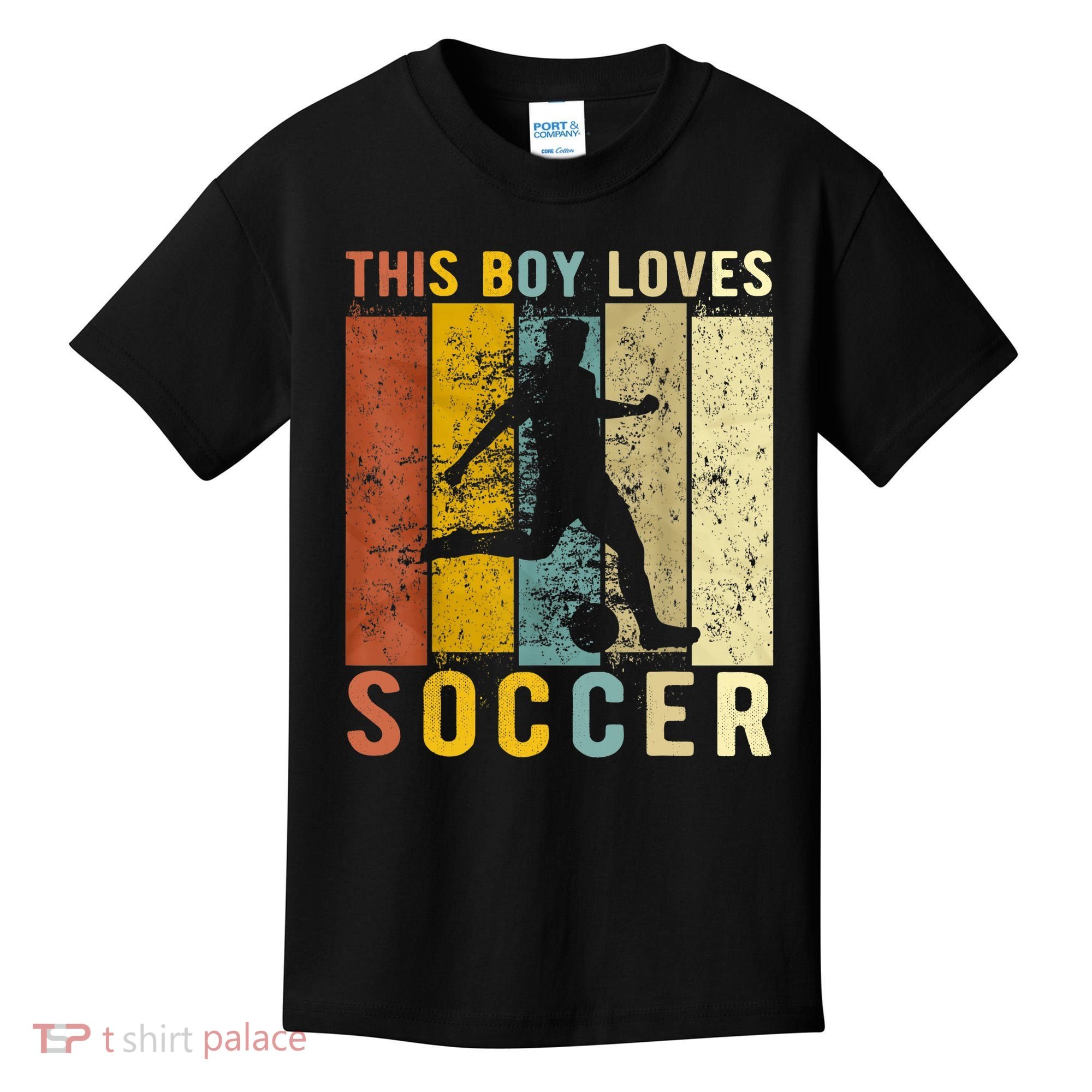 This Boy Loves Soccer Boy Soccer Kids T-Shirt