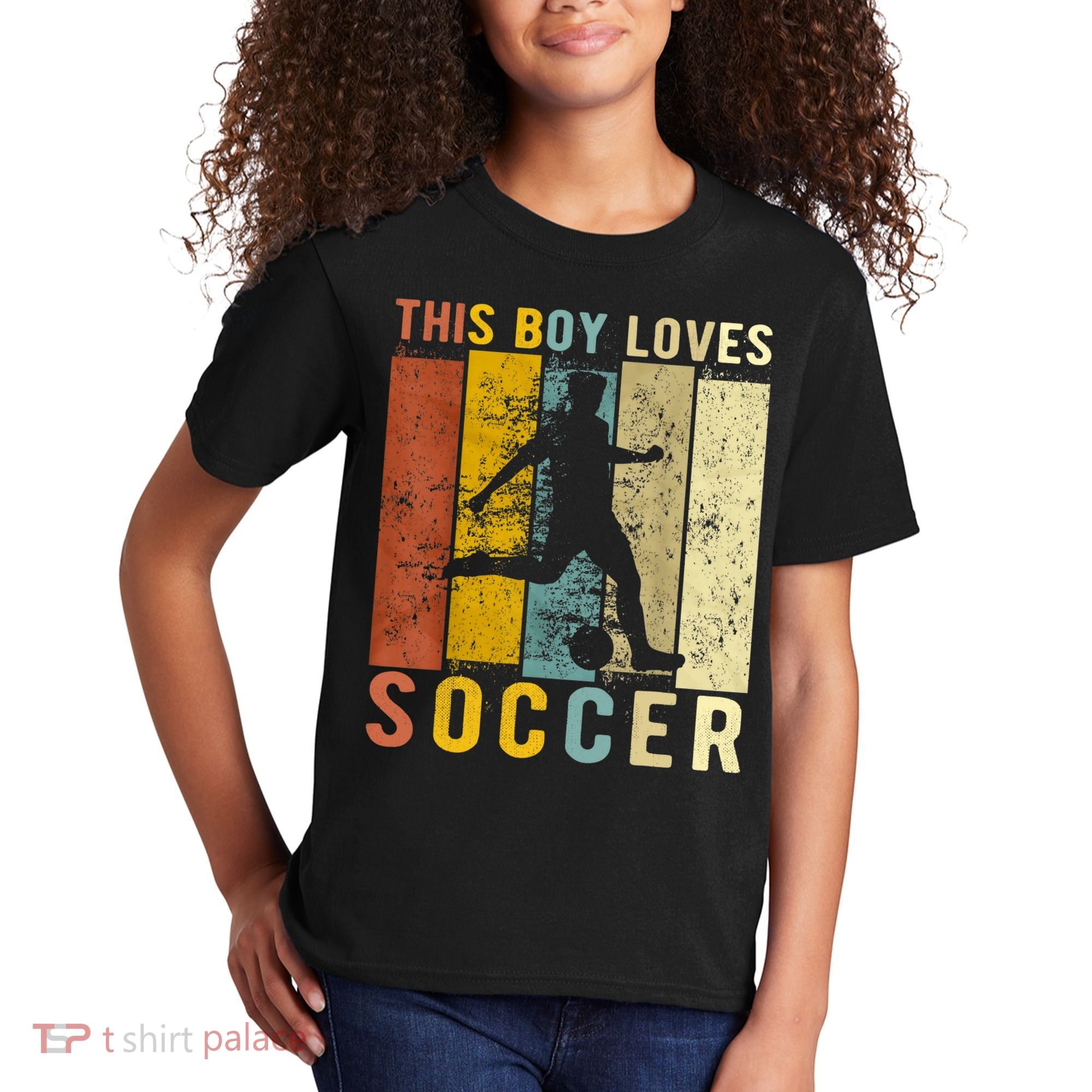 This Boy Loves Soccer Boy Soccer Kids T-Shirt