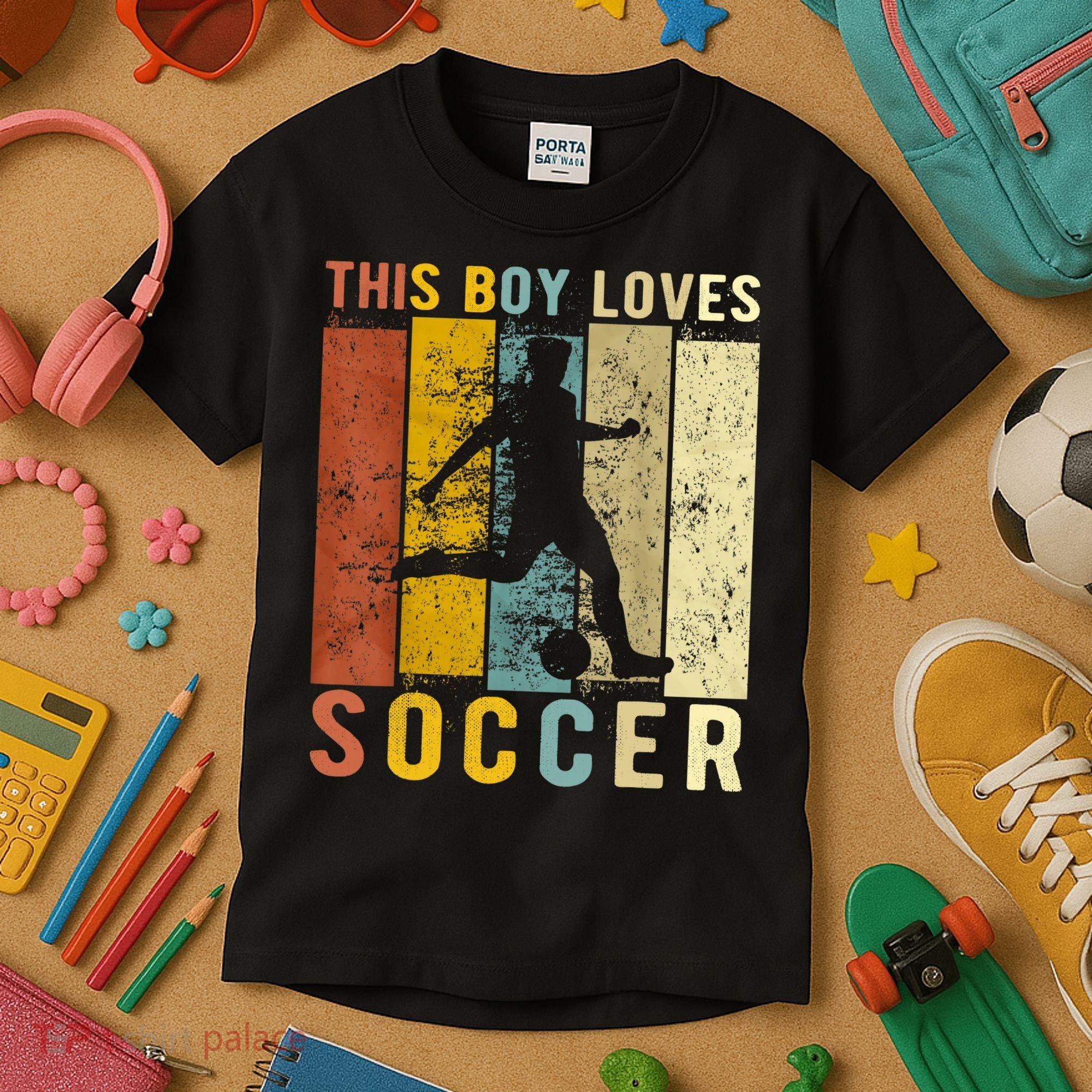 This Boy Loves Soccer Boy Soccer Kids T-Shirt