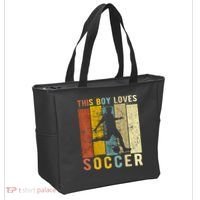 This Boy Loves Soccer Boy Soccer Tote Bag thumb 2