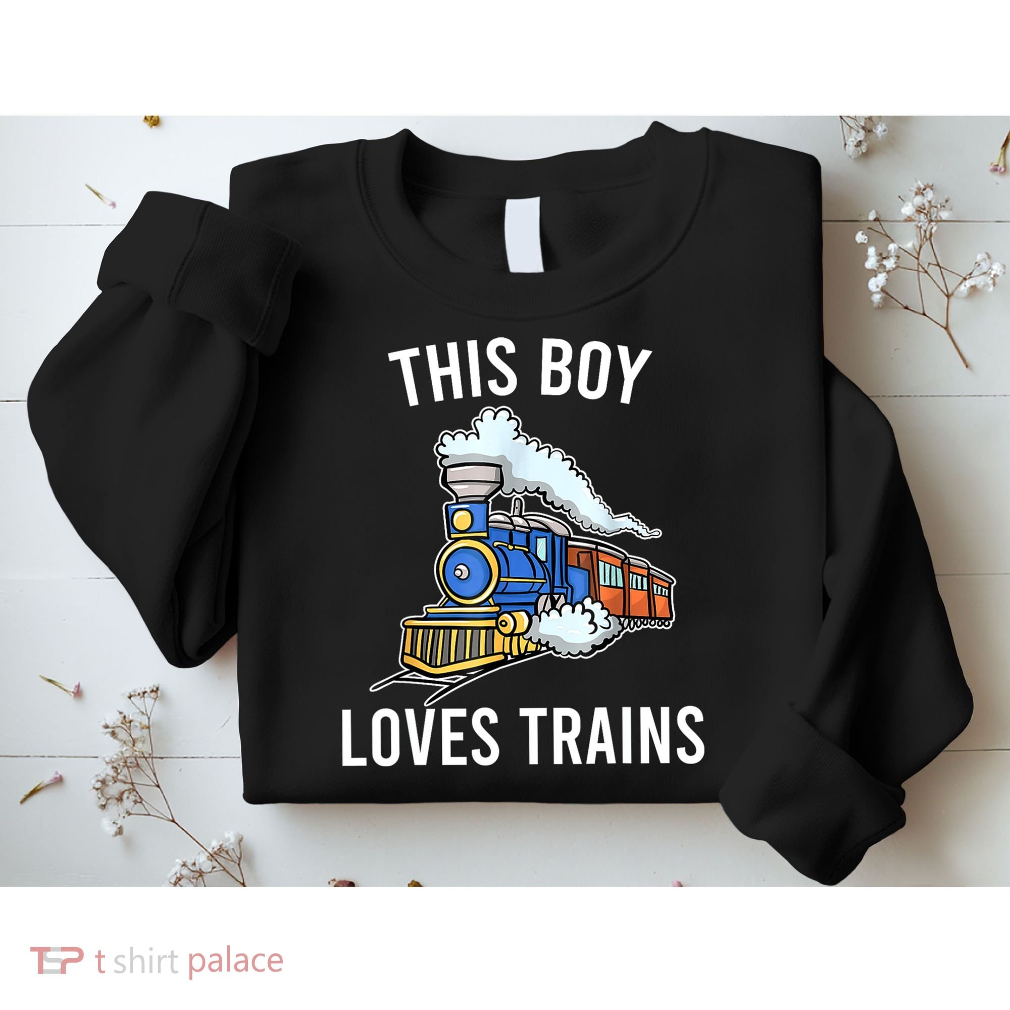 This Boy Loves Trains Gift Train Wagon Lover Gifts Sweatshirt