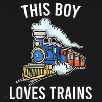This Boy Loves Trains Gift Train Wagon Lover Gifts Sweatshirt thumb 3