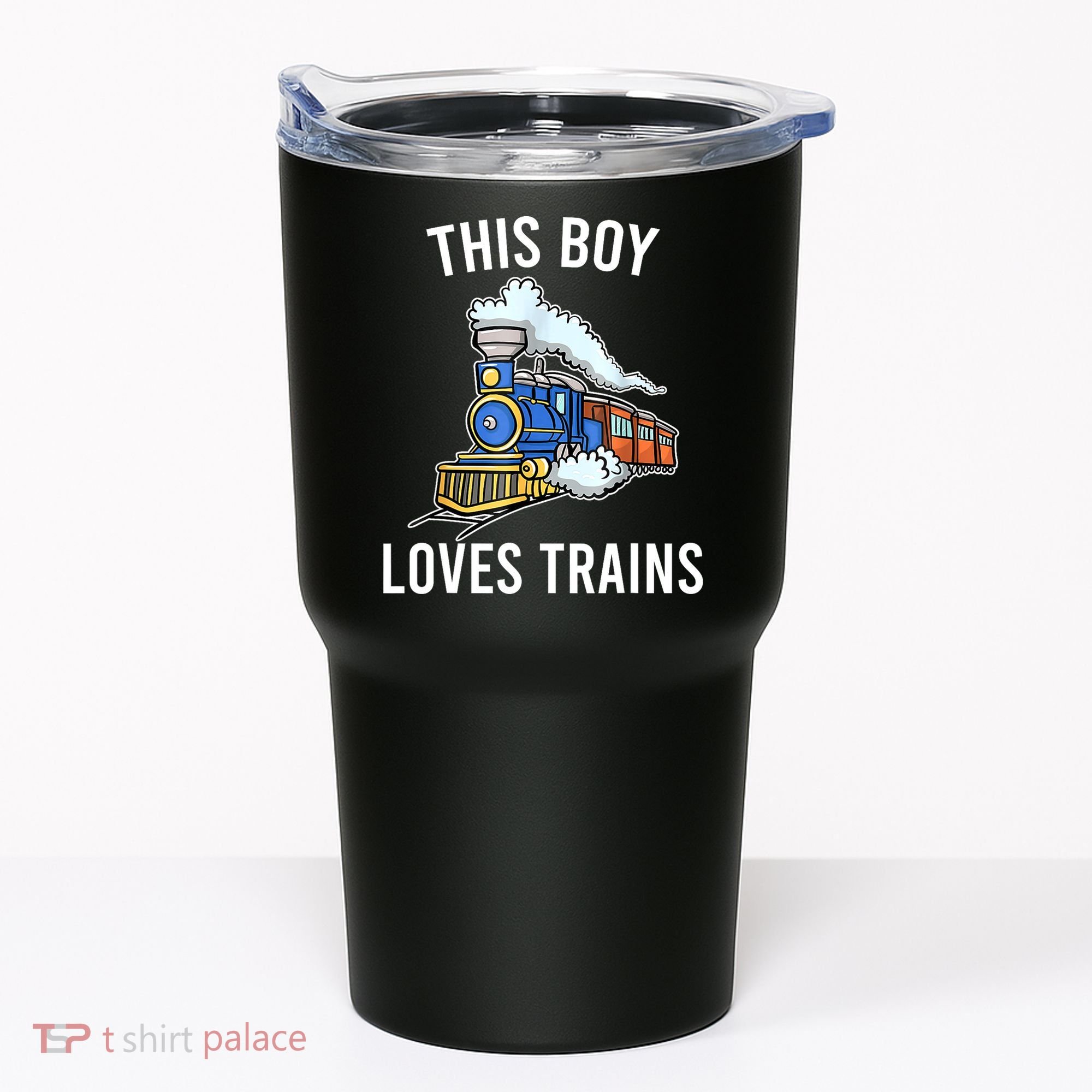 This Boy Loves Trains Gift Train Wagon Lover Gifts Tumbler