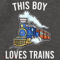 This Boy Loves Trains Gift Train Wagon Lover Gifts Vector Backpack thumb 2