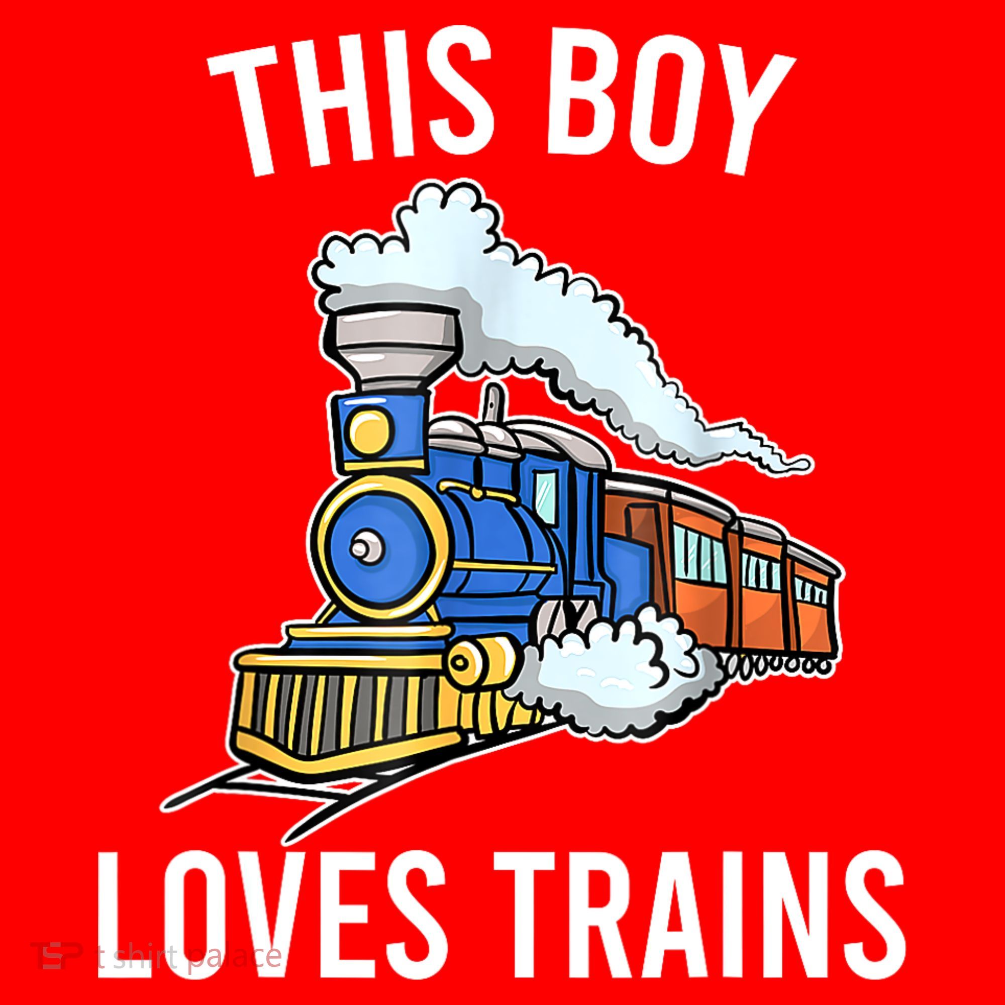 This Boy Loves Trains Gift Train Wagon Lover Gifts Santa Hat