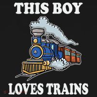 This Boy Loves Trains Train Lovers Gift Long Sleeve Shirt thumb 2