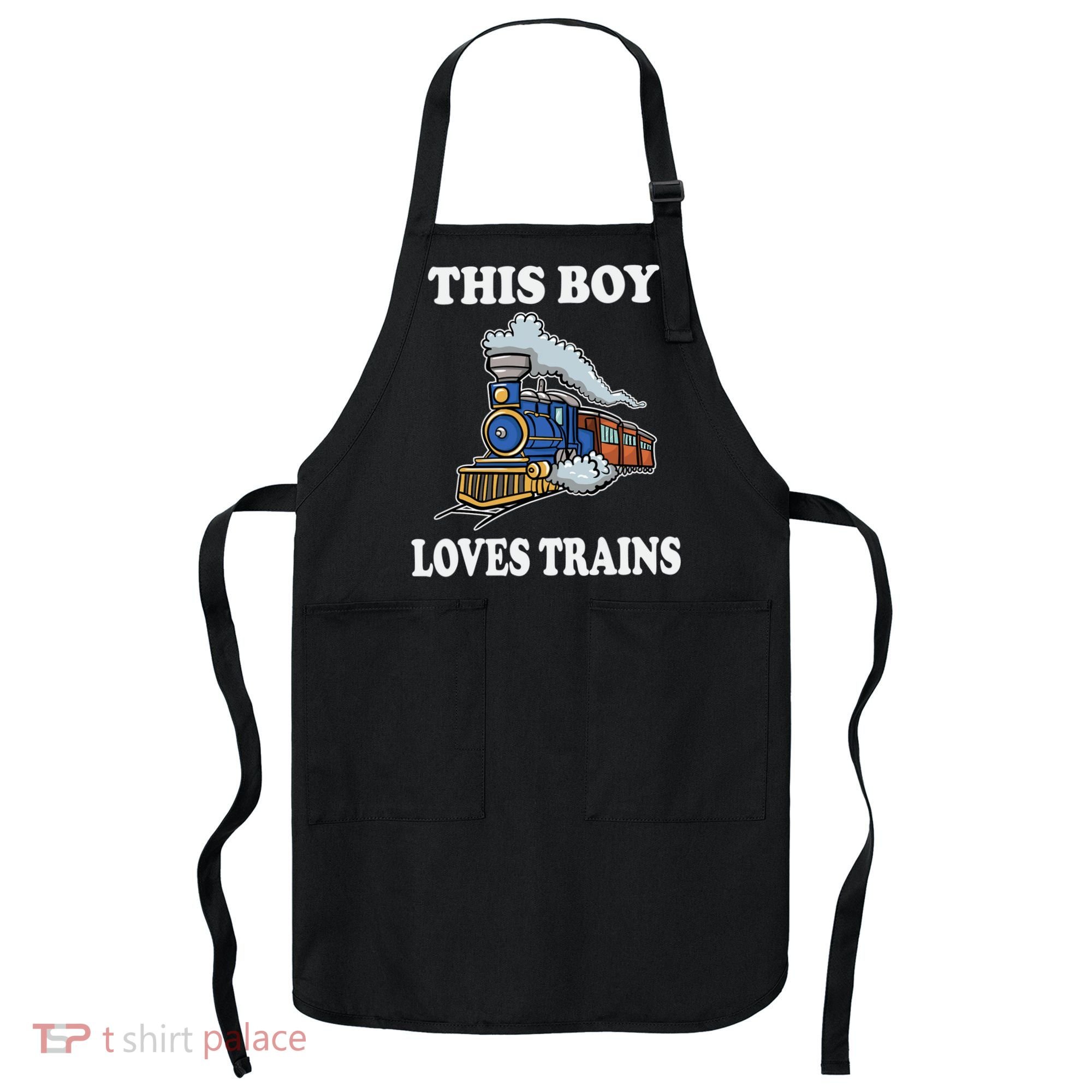 This Boy Loves Trains Train Lovers Gift Apron