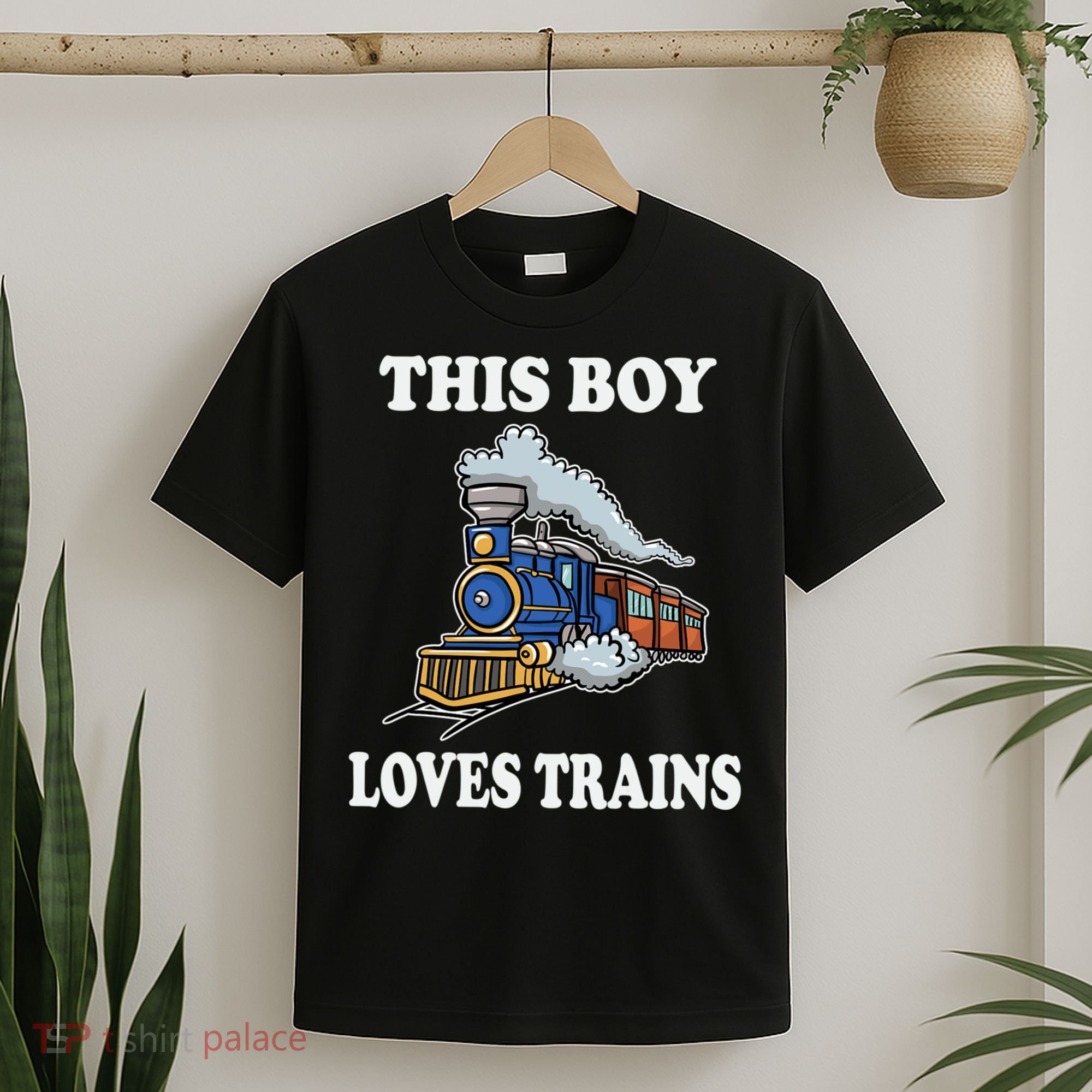 This Boy Loves Trains Train Lovers Gift T-Shirt