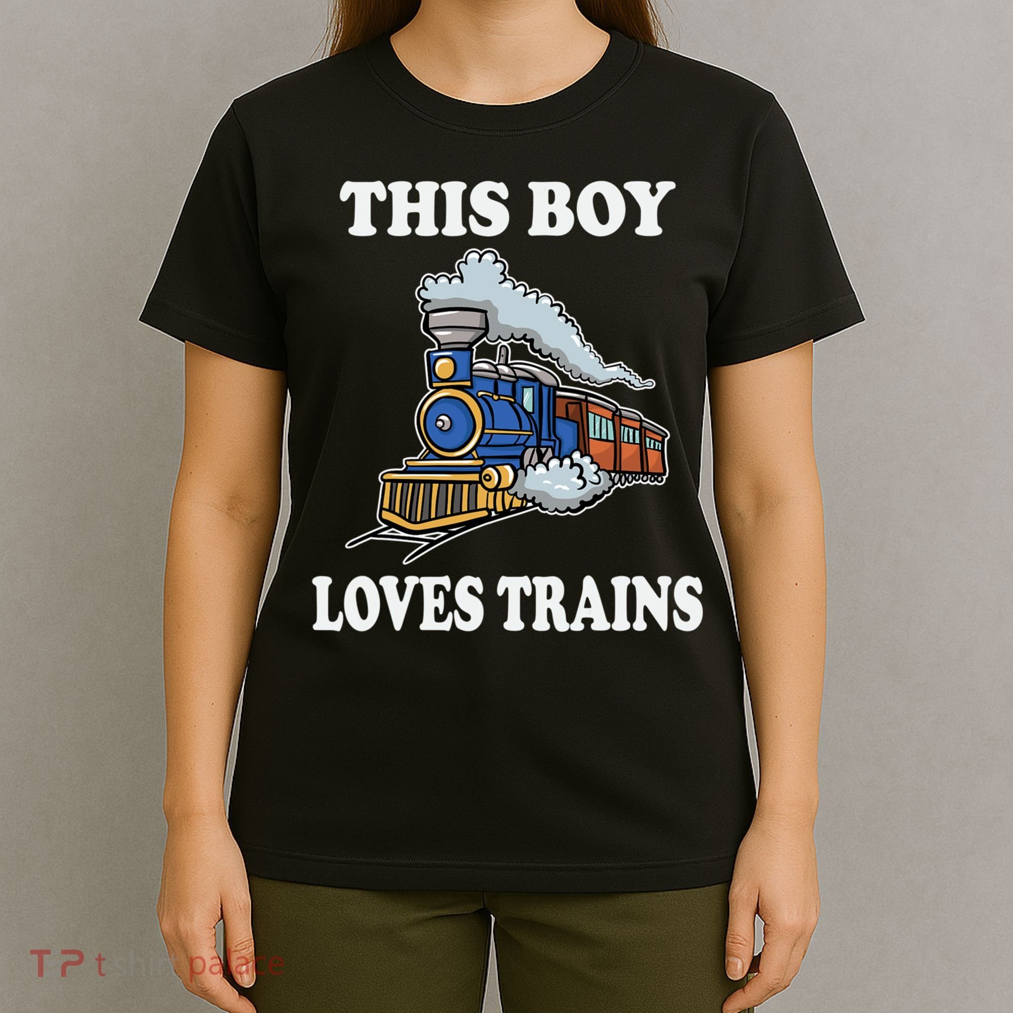 This Boy Loves Trains Train Lovers Gift T-Shirt