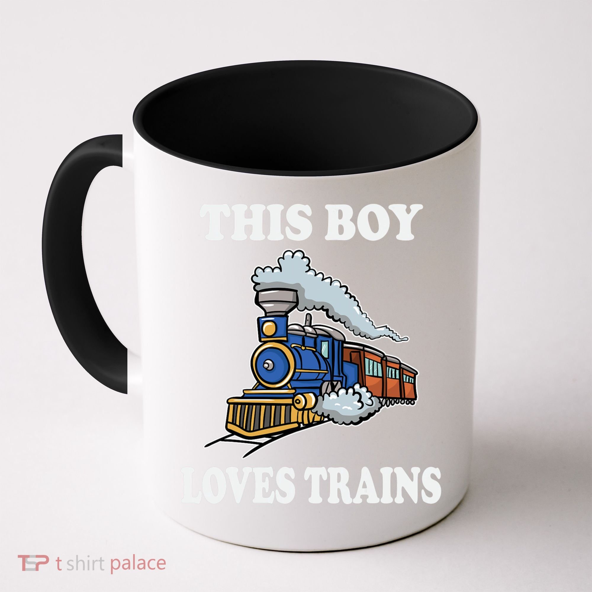 This Boy Loves Trains Train Lovers Gift Coffee Mug