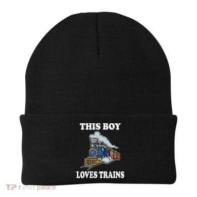 This Boy Loves Trains Train Lovers Gift Beanie