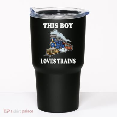 This Boy Loves Trains Train Lovers Gift Tumbler