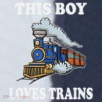 This Boy Loves Trains Train Lovers Gift Sport-Tek Competitor United Soccer Jersey thumb 4