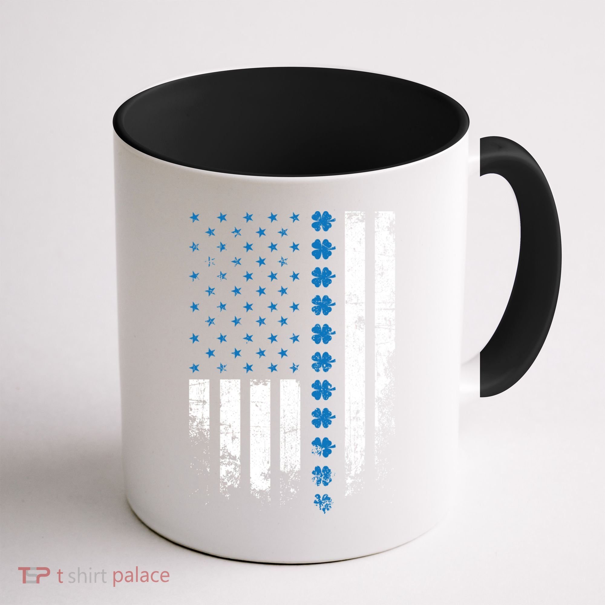 Thin Blue Line Flag St Patricks Day 2020 Police Officer Gift Coffee Mug
