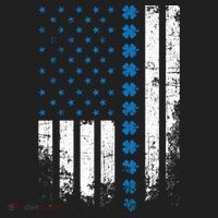 Thin Blue Line Flag St Patricks Day 2020 Police Officer Gift Beanie thumb 2