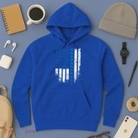 Thin Blue Line Flag St Patricks Day 2020 Police Officer Gift Hoodie thumb 3