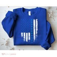 Thin Blue Line Flag St Patricks Day 2020 Police Officer Gift Sweatshirt thumb 2