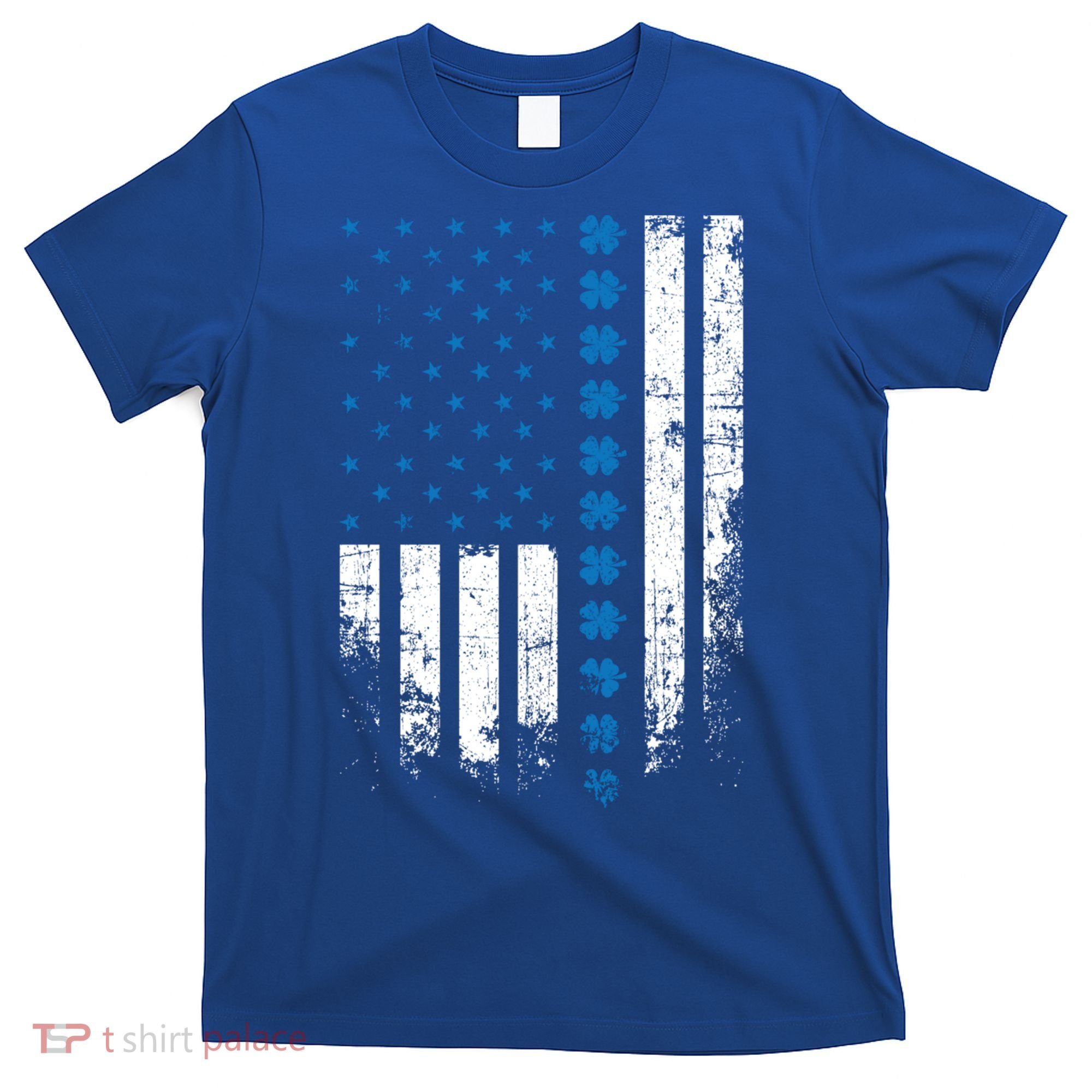 Thin Blue Line Flag St Patricks Day 2020 Police Officer Gift T-Shirt