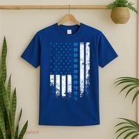 Thin Blue Line Flag St Patricks Day 2020 Police Officer Gift T-Shirt thumb 2