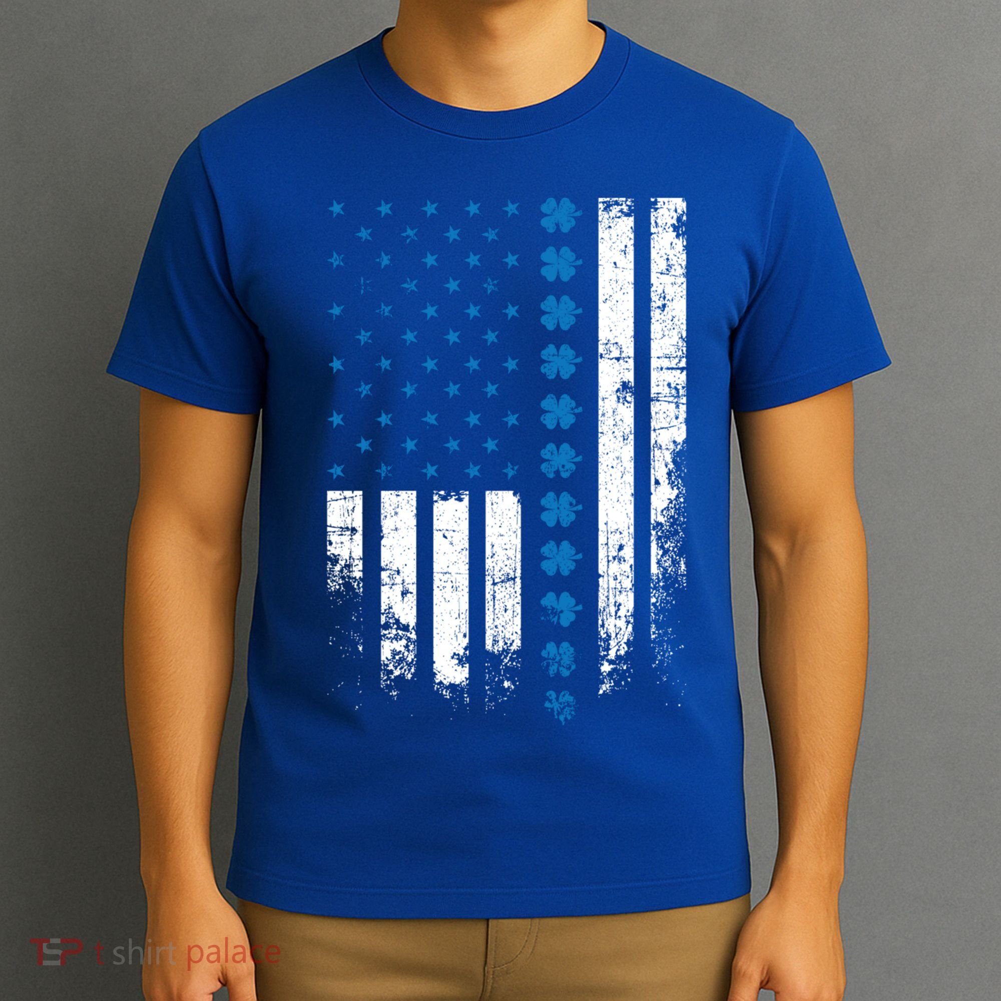 Thin Blue Line Flag St Patricks Day 2020 Police Officer Gift T-Shirt