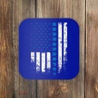 Thin Blue Line Flag St Patricks Day 2020 Police Officer Gift Coaster thumb 0