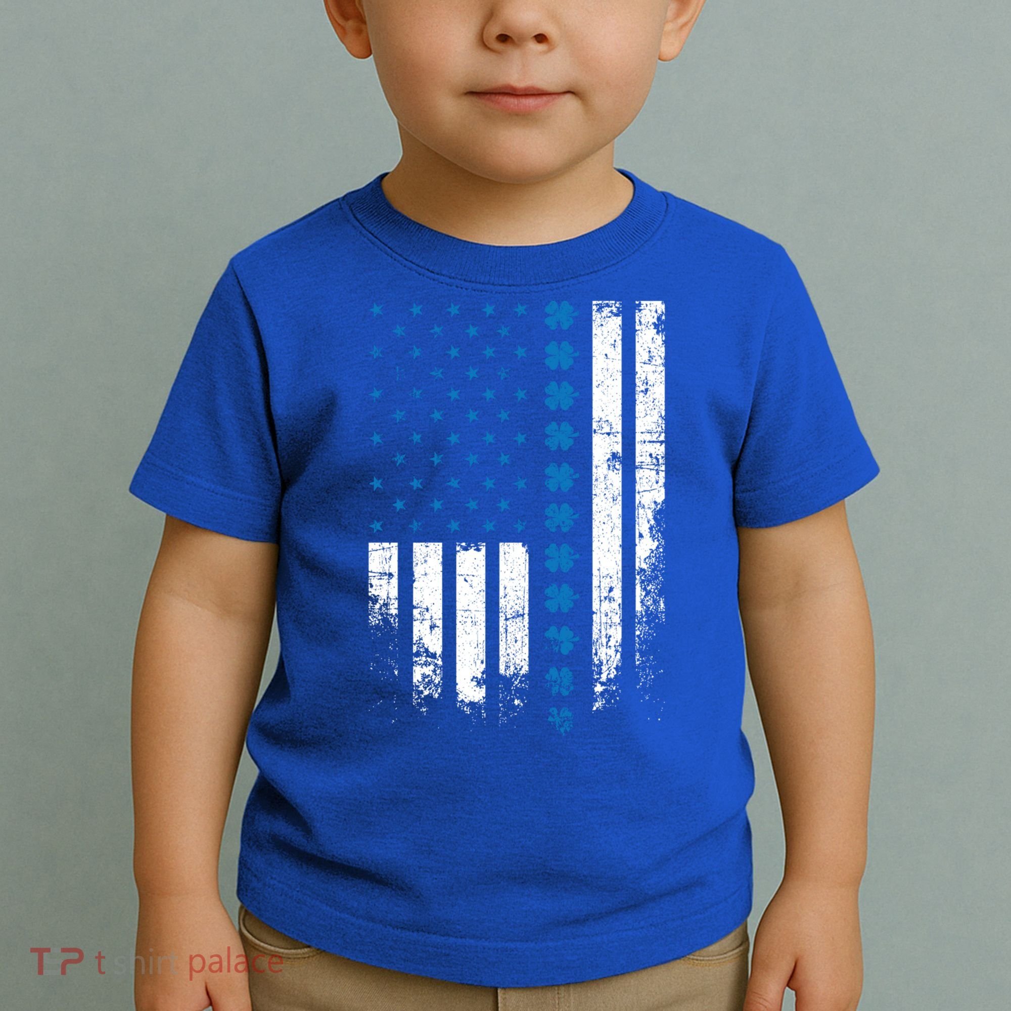Thin Blue Line Flag St Patricks Day 2020 Police Officer Gift Toddler T-Shirt