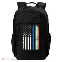 Thin Blue Line Irish American Flag Police Officer Cool Gift Backpack thumb 0