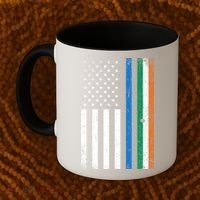 Thin Blue Line Irish American Flag Police Officer Cool Gift Coffee Mug thumb 2
