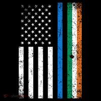 Thin Blue Line Irish American Flag Police Officer Cool Gift Coffee Mug thumb 5