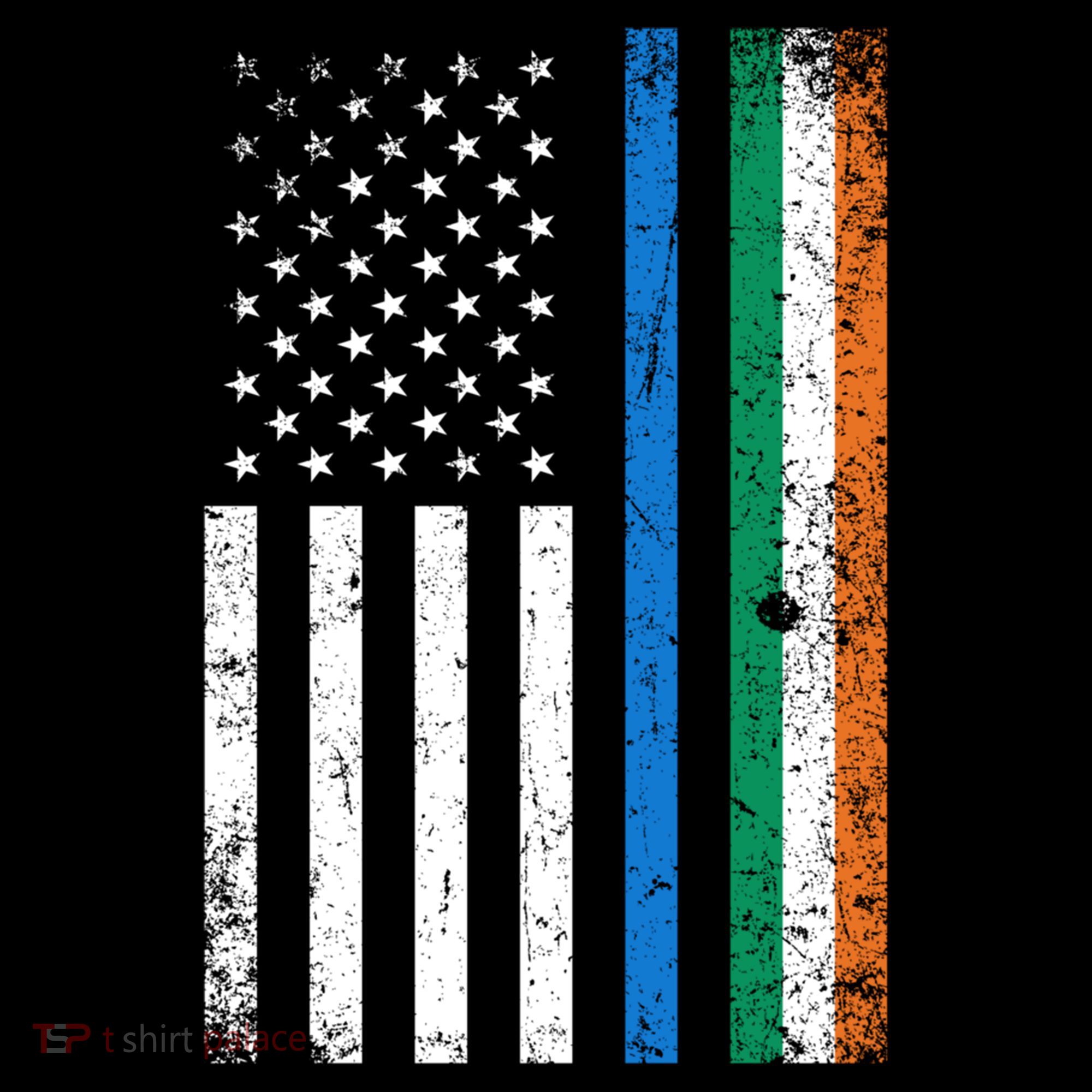 Thin Blue Line Irish American Flag Police Officer Cool Gift Coffee Mug