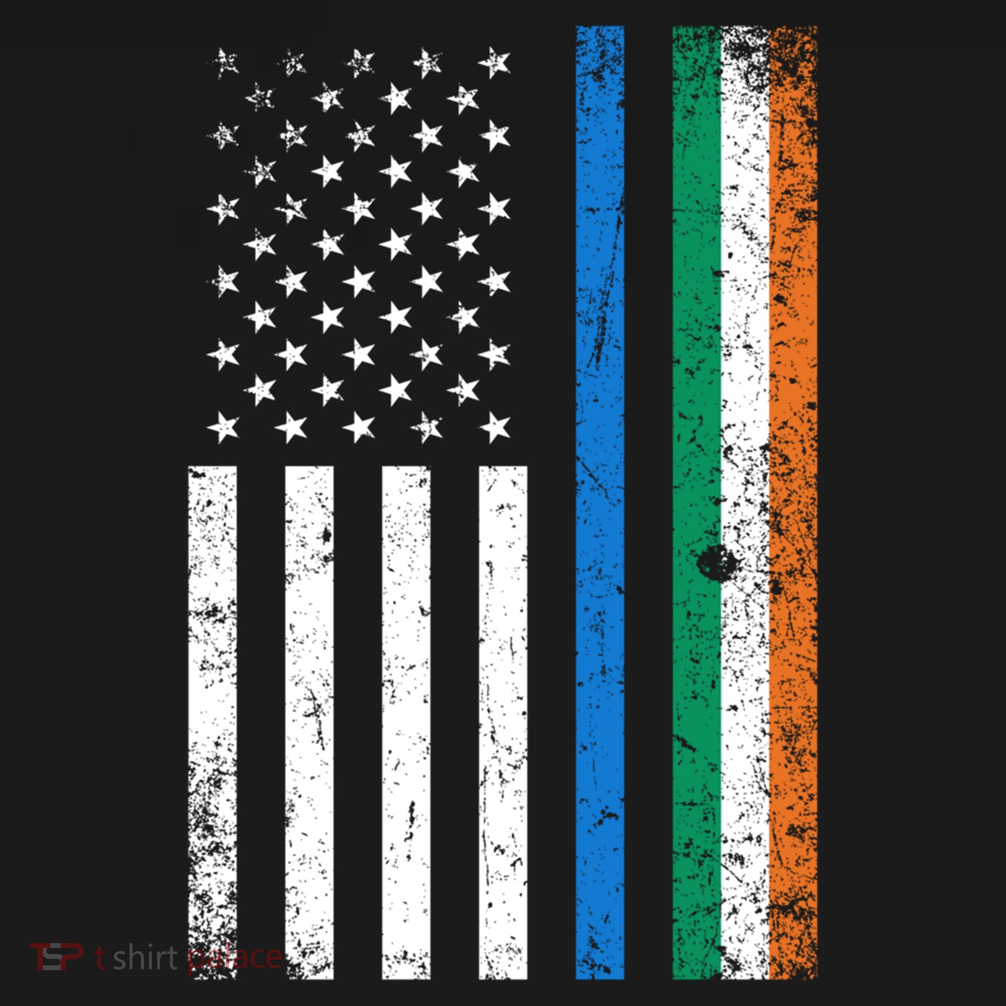 Thin Blue Line Irish American Flag Police Officer Cool Gift Women's Hoodie