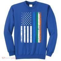 Thin Blue Line Irish American Flag Police Officer Cool Gift Sweatshirt thumb 0