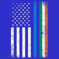 Thin Blue Line Irish American Flag Police Officer Cool Gift Toddler Hoodie thumb 2