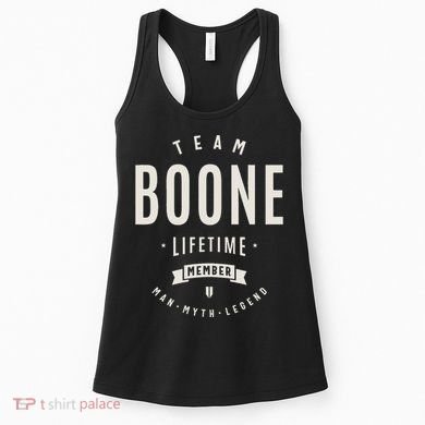 Team Boone Lifetime Member Funny Name Boone Women's Tank Top