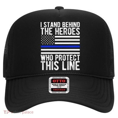 Thin Blue Line Flag Police Hero Law Enforcement Support Hat