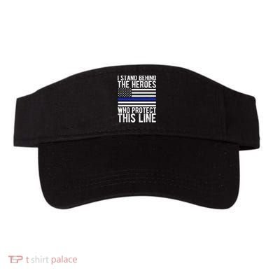 Thin Blue Line Flag Police Hero Law Enforcement Support Visor