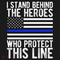 Thin Blue Line Flag Police Hero Law Enforcement Support Women's Long Sleeve Shirt thumb 2