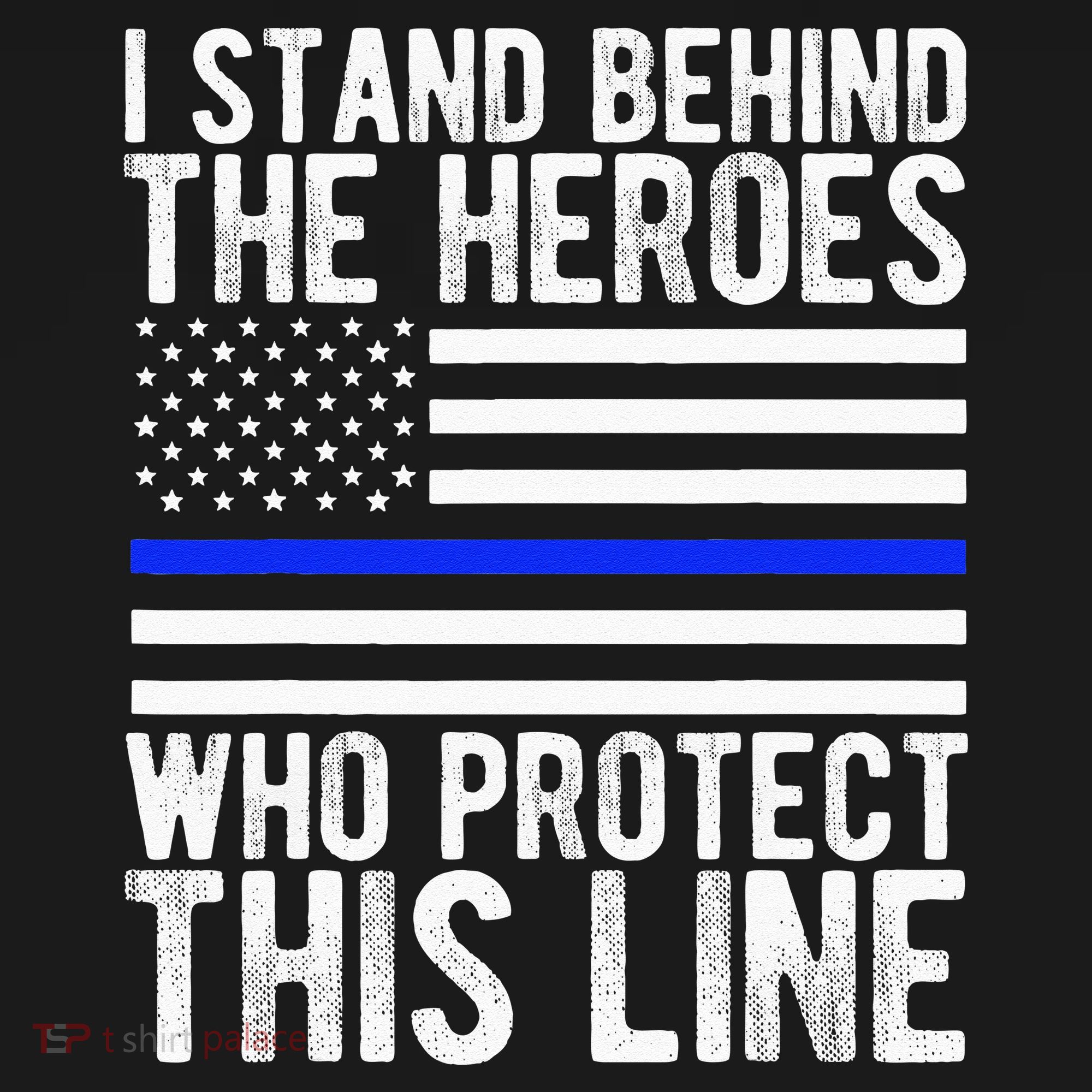 Thin Blue Line Flag Police Hero Law Enforcement Support Kids Hoodie