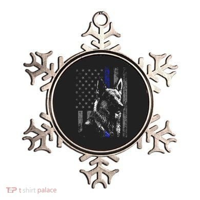 Thin Blue Line Flag K9 German Shepherd Police Dog Gift Men Ornament