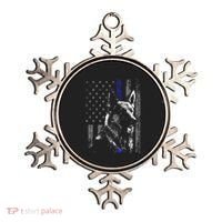 Thin Blue Line Flag K9 German Shepherd Police Dog Gift Men Ornament thumb 0